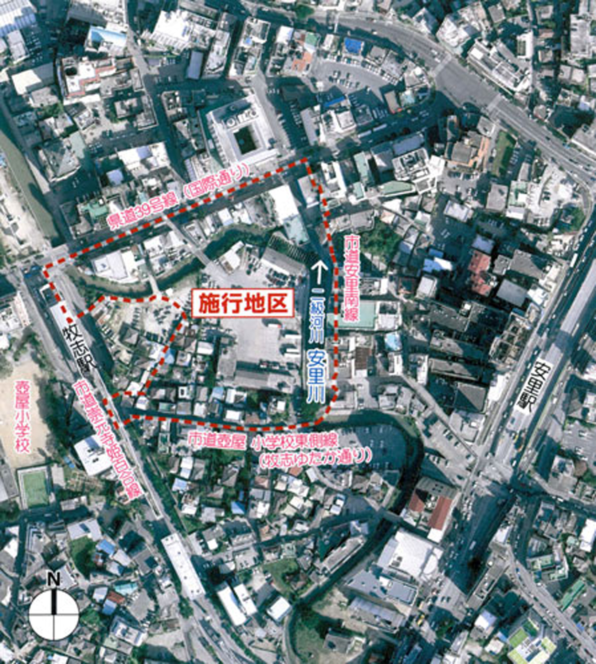 「牧志・安里地区第一種市街地再開発事業」2級河川 安里川の転流工事